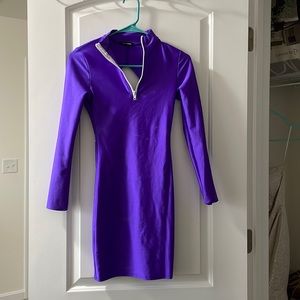 Backless Purple Dress